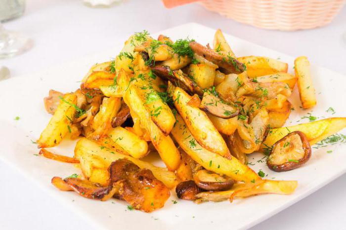 fried chanterelle mushrooms