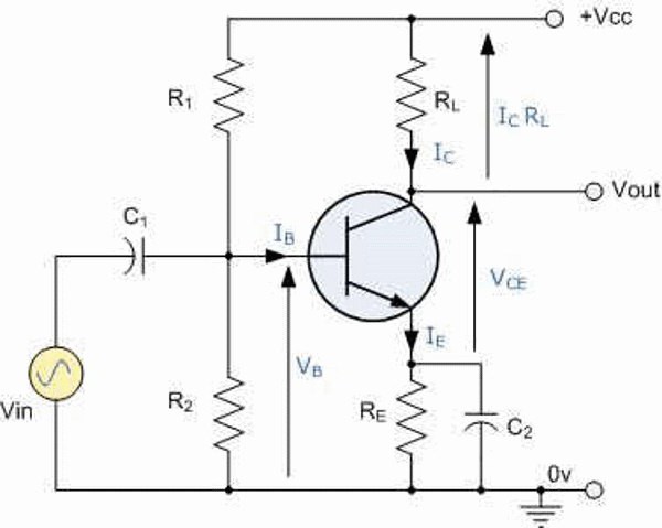 схема включения биполярного транзистора с общим эмиттером