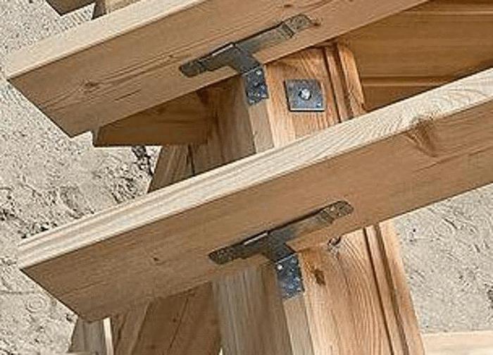 опоры балок деревянного дома
