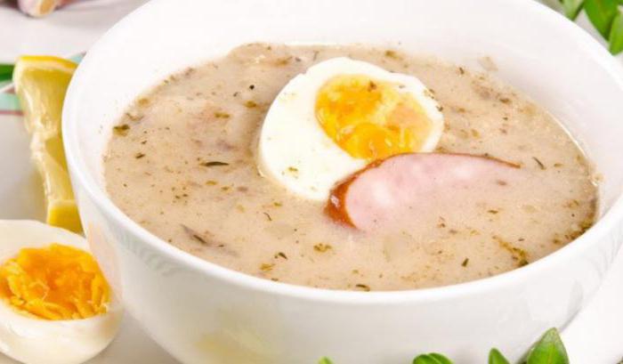 польский суп журек рецепт с фото