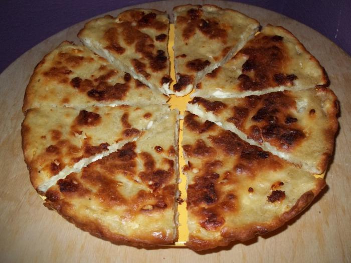 ленивые хачапури с сыром на сковороде из лаваша