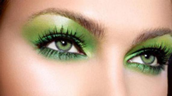 какие тени для зеленых глаз