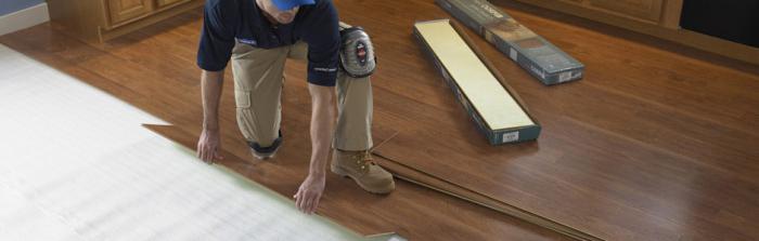 how to lay the substrate under the laminate