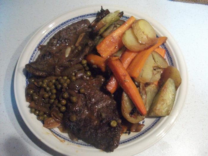 stewed liver in a slow cooker