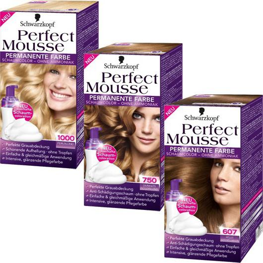 краска мусс для волос schwarzkopf perfect mousse