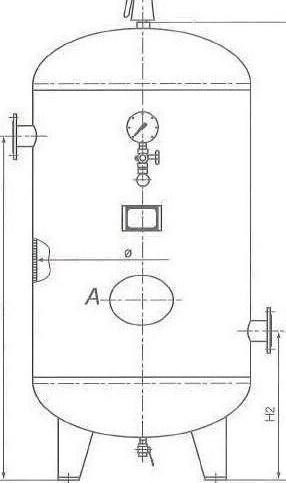 homemade receiver for compressor