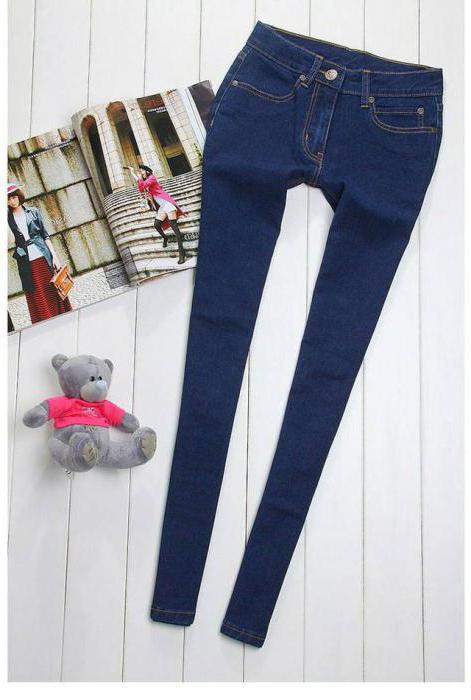 джинсы темно синие женские 