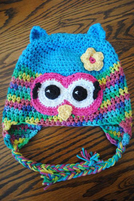 crochet owl hat