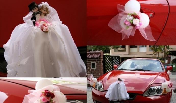 украшения для машины на свадьбу своими руками