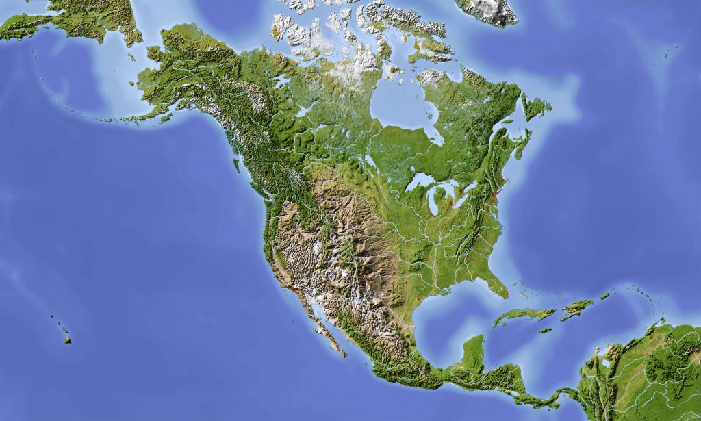 Северная Америка на карте