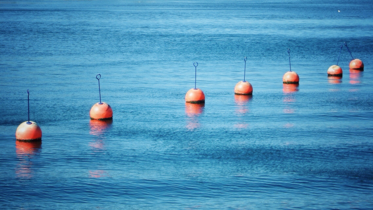 Buoys on the beach