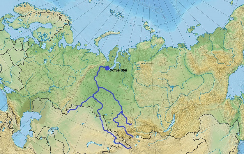 самый большой бассейн реки в России