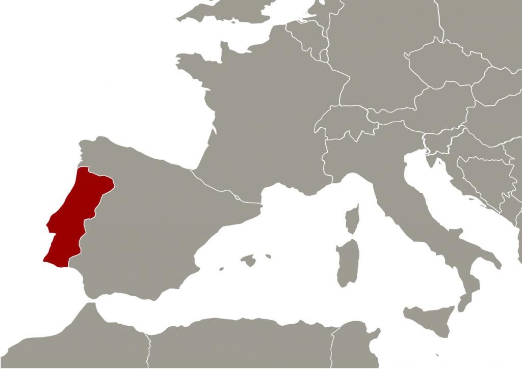 португалия на карте
