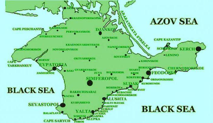 географическое положение площадь Крыма
