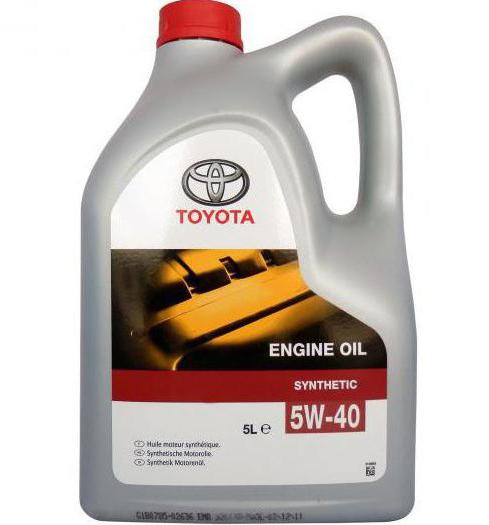 toyota motor oil 5w40