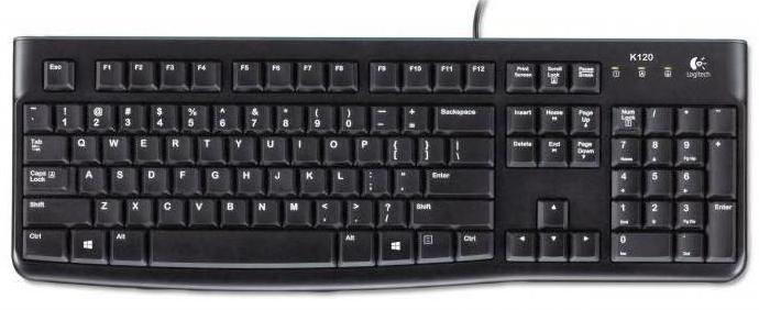 keyboard logitech k120 usb black