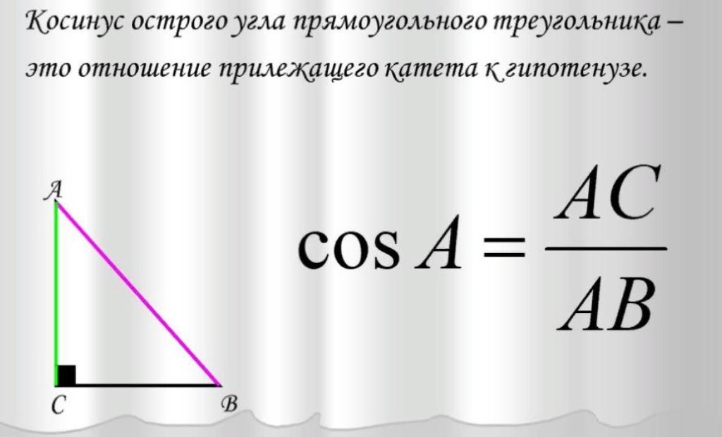 косинус угла