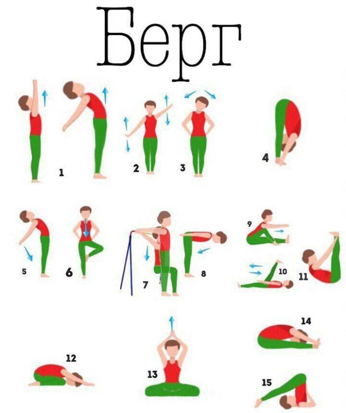 Упражнения по методике Берга