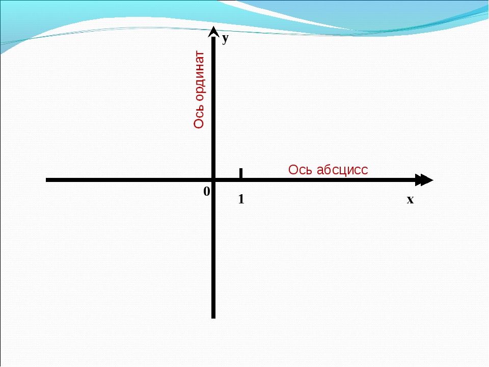 Ось ординат и ось абсцисс рисунок
