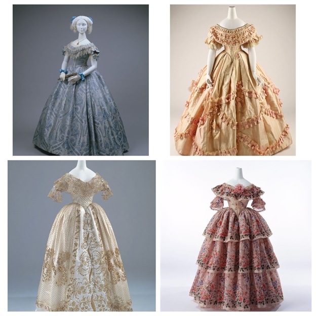 Бальные платья 19 века
