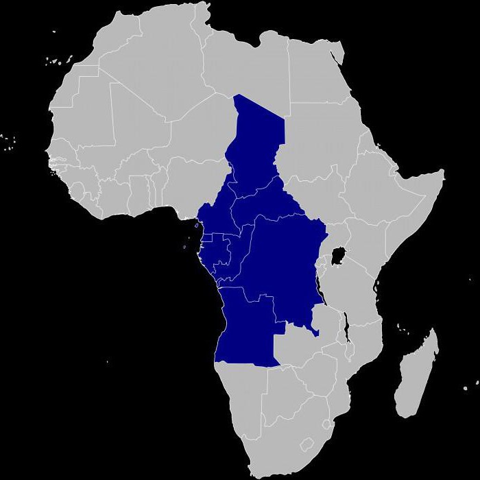 3 страны в западной африке. Территория центральной Африки. Государства центральной Африки. Центральная Африка Африки. Центральная Экваториальная Африка страны.