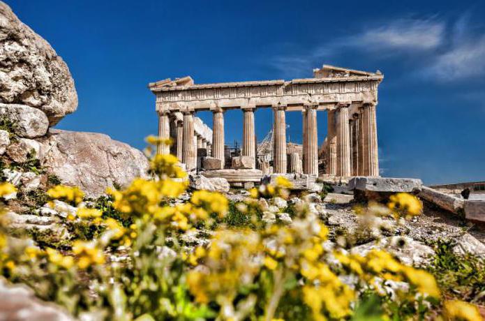 храмы и статуи афины
