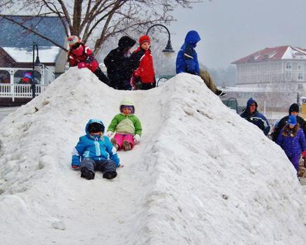 how to make a hill of snow