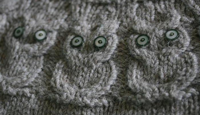 owl knit sweater