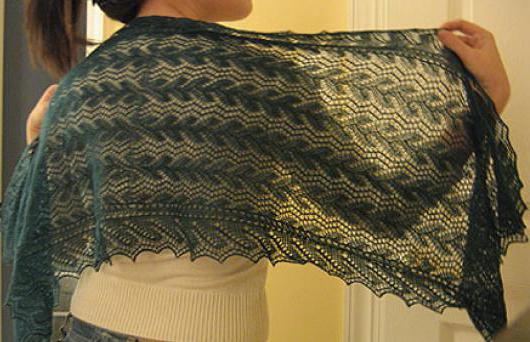 crochet openwork stoles