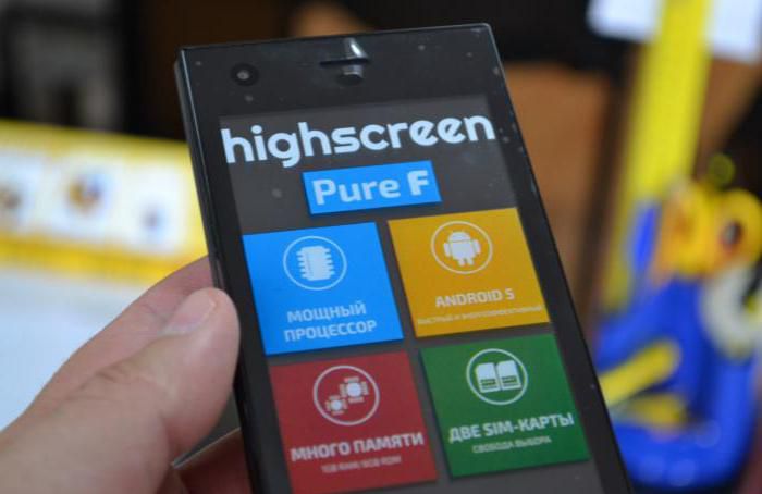 highscreen pure f blue 