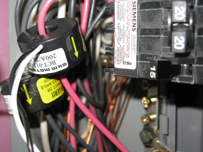 connection of current transformers to the meter