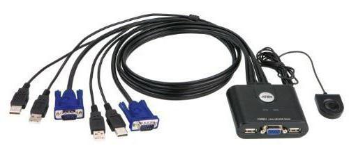 kvm переключатель на 2 компьютера usb dvi 