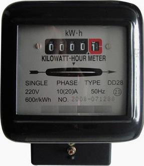 single-phase electricity meter connection diagram