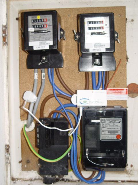 connection of the electric meter and automatic machines