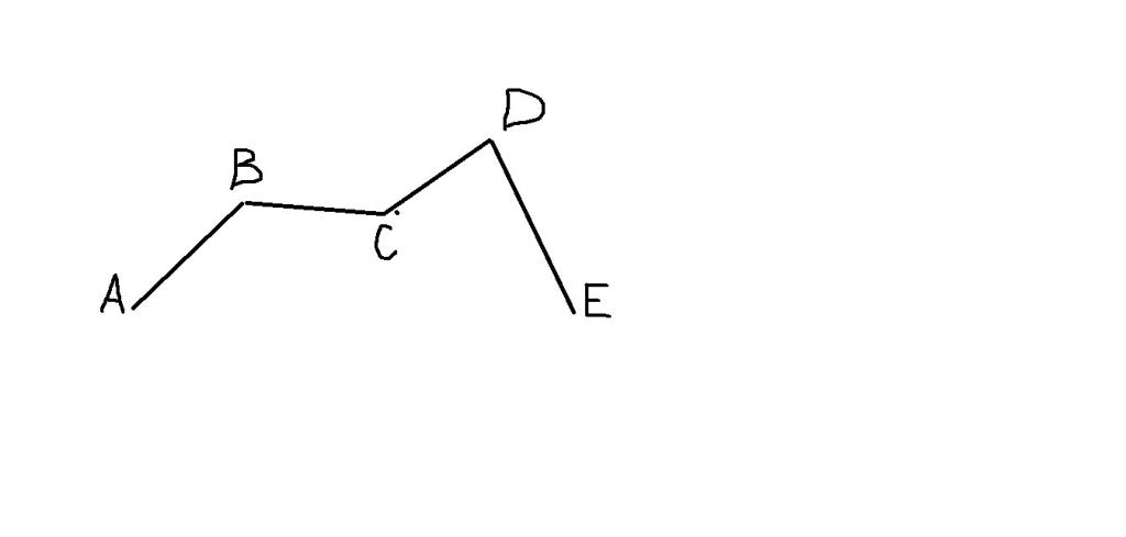 ломаная ABCDE