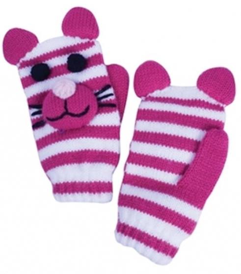 knit mittens for children