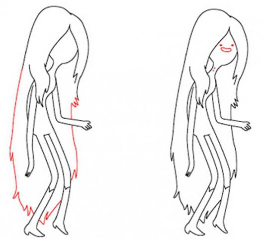 как нарисовать время приключений марселин 