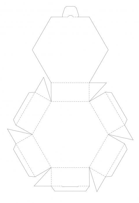 выкройка шкатулки из открыток своими руками