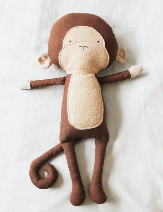 DIY soft toy monkey