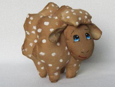 do-it-yourself sheep from coffee beans