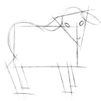 как нарисовать овечку поэтапно