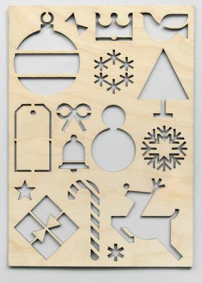 do-it-yourself stencils for the decor for the new year