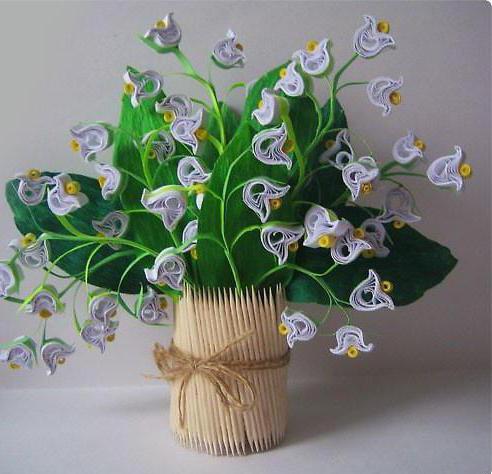 do-it-yourself paper lilies of the valley