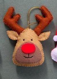 Christmas deer from felt