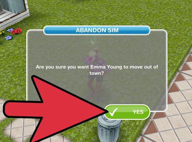 how to remove a sim from the sims family 4