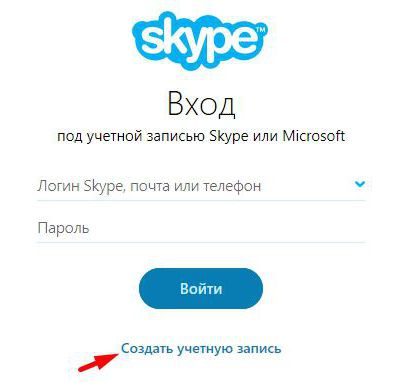 register an account on skype