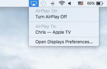 как включить airplay на mac