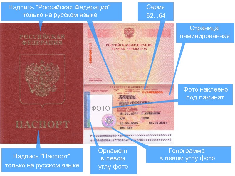 Sample old passport