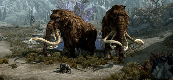 Mammoths in Skyrim