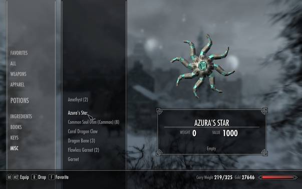 Azura Star in Skyrim